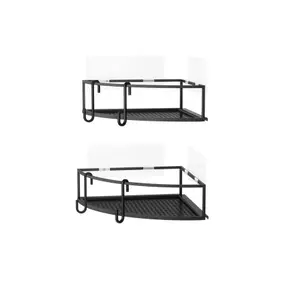 Set of 2 corner wall shelves Umbra Cubiko image-0