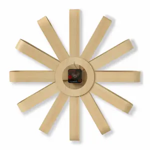 Orologio da parete in legno Umbra Ribbon image-1