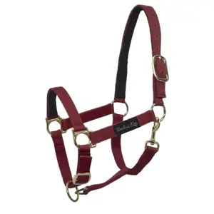 Nylonhalfter für Pferde mit Lederverstärkung Umbria Equitazione image-0