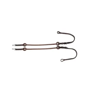 Rênes pour cheval élastiques en cuir Umbria Equitazione