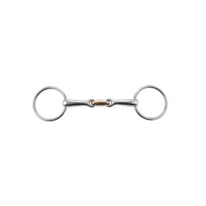 Double snaffle bits for horses Umbria Equitazione French Solid SS image-0