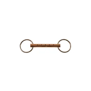 Mors 2 ringen voor paard met koperfluit Umbria Equitazione image-0