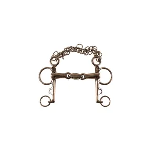 Double-jointed Pelham bit for horse Umbria Equitazione image-0