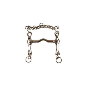 Mors pelham para cavalo em aço inoxidável Umbria Equitazione image-0