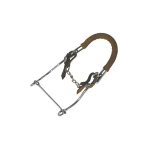 Hackamore para caballo con mejillas largas de cromo Umbria Equitazione image-0