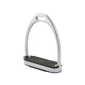 Aluminiowe strzemiona jeździeckie z podkładkami gumowymi Umbria Equitazione image-0