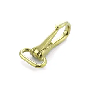 Spring-loaded round eye snap hook for horses Umbria Equitazione image-0