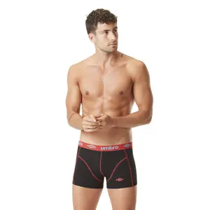 Boxer coton avec surpiqûres colorées Umbro image-1