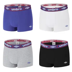 Boxer coton uni ceinture Umbro (x4) image-0