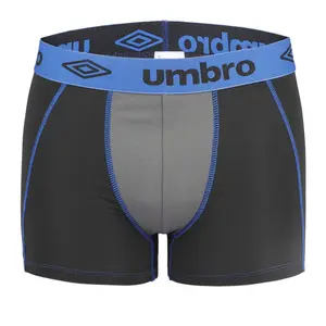 Plain boxer shorts with mesh front and children's topstitching Umbro (x2) image-1