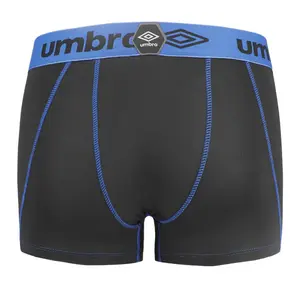 Plain boxer shorts with mesh front and children's topstitching Umbro (x2) image-3