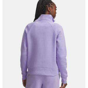 Trainingsshirt 1/2 rits voor dames Under Armour Rival Fleece image-3