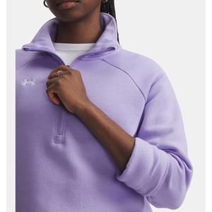 Trainingsshirt 1/2 rits voor dames Under Armour Rival Fleece image-4