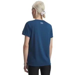 Dames-T-shirt met V-hals Under Armour Tech™ image-1