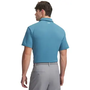 Polo piqué Under Armour Tee To Green image-1
