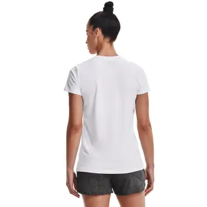 T-shirt de pescoço em v das mulheres Under Armour Tech™ image-4