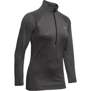 Einfarbiges Sweatshirt mit 1/2 Reißverschluss, Damen Under Armour Tech image-0