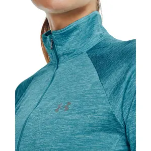 Sweatshirt med 1/2 dragkedja för kvinnor Under Armour Tech Twist image-5
