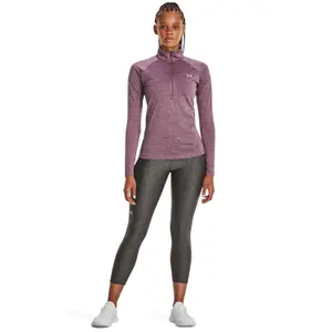 Camisola de manga comprida com 1/2 fecho para mulher Under Armour Tech Twist image-1