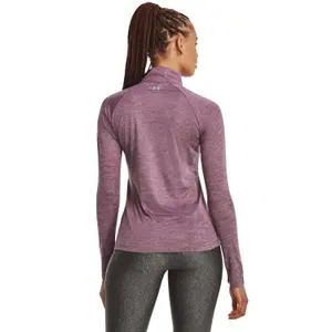 Camisola de manga comprida com 1/2 fecho para mulher Under Armour Tech Twist image-4