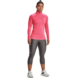 Camisola feminina 1/2 zíper Under Armour Tech twist image-1