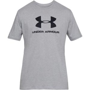 1329590-036-t-shirt-under-armour-sportstyle-logo-gra-svart