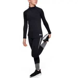Girl's long-sleeved t-shirt with funnel neck Under Armour ColdGear® image-1