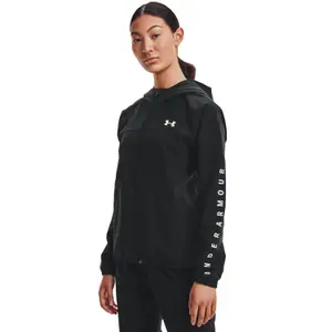 Damen-Kapuzenpulli Under Armour Woven Branded Full Zip image-1