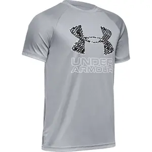 Maglietta da ragazzo Under Armour Tech™ Hybrid Print Fill Logo image-0