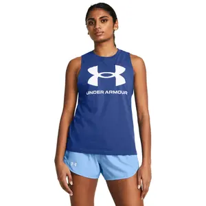 Koszulka bez rękawów z grafiką dla kobiet Under Armour image-1