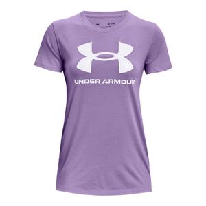 1356305-566-camiseta-de-mujer-under-armour-rival-logo-purpura