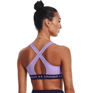 Soutien desportivo de apoio moderado para mulheres Under Armour crossback image-3