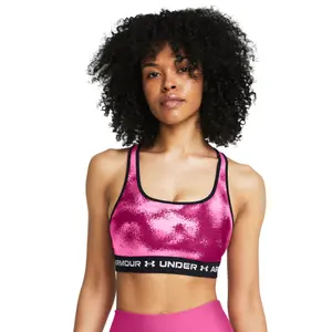 Bh met gematigde steun voor vrouwen Under Armour Crossback Print image-1