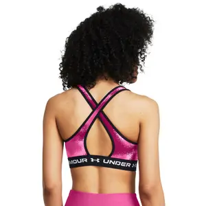 Bh met gematigde steun voor vrouwen Under Armour Crossback Print image-3