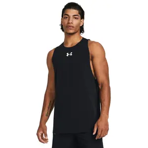 Camiseta sin mangas de algodón Under Armour Baseline image-1