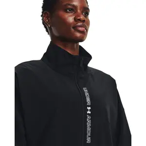 Wasserdichte gewebte Oversize-Jacke mit vollständigem Reißverschluss, Frau Under Armour image-5