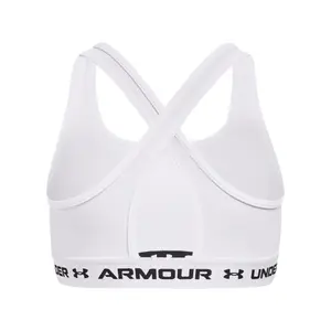 Plain bra with crossed straps and moderate support for girls Under Armour image-1