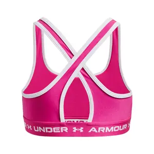 Soutien simples com alças cruzadas e suporte moderado para raparigas Under Armour image-1