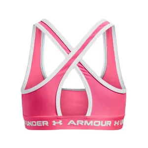Sujetador liso con tirantes cruzados y sujeción moderada para niñas Under Armour image-1