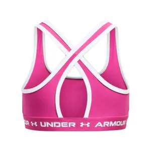 Soutien simples com alças cruzadas e suporte moderado para raparigas Under Armour image-1