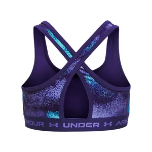 Bedruckter Sport-BH mit gekreuzten Trägern und mäßigem Halt, Mädchen Under Armour image-1