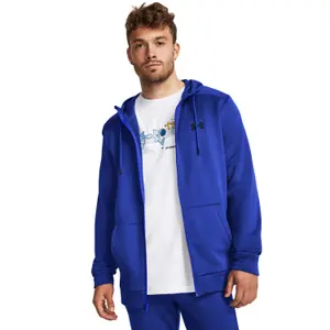 Sweatshirt com capuz e fecho de correr Under Armour Fleece image-2