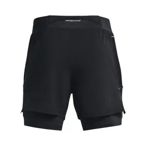 2 in 1 shorts Under Armour Lanche Elite 5" image-3