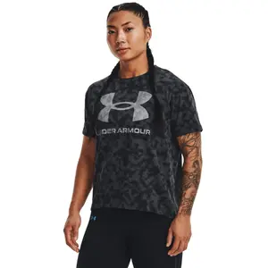 Dickes T-Shirt, Damen Under Armour Logo AOP image-1