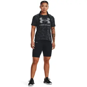 Dickes T-Shirt, Damen Under Armour Logo AOP image-2