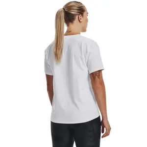 T-shirt de algodão stretch para mulher Under Armour Essential image-4