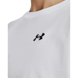 T-shirt de algodão stretch para mulher Under Armour Essential image-5