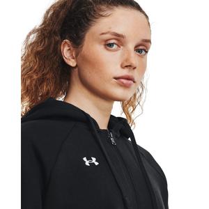 Felpa con cappuccio in pile da donna con zip integrale Under Armour Rival image-5