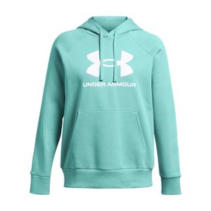 Sweatshirt med huva och stor damlogotyp Under Armour Rival Fleece