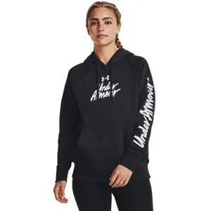 Felpa da donna con cappuccio Under Armour Rival Fleece Graphic image-1